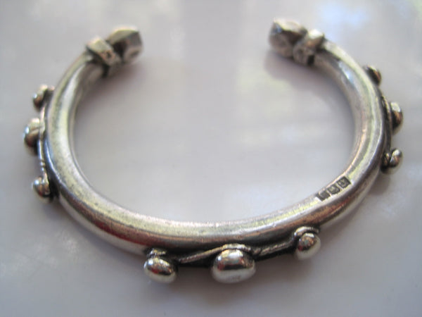 Vintage Nubian Silver Bracelet