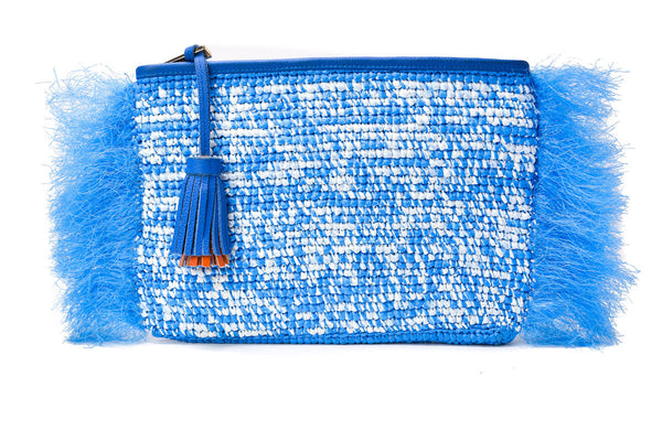 Blue Monawara Clutch