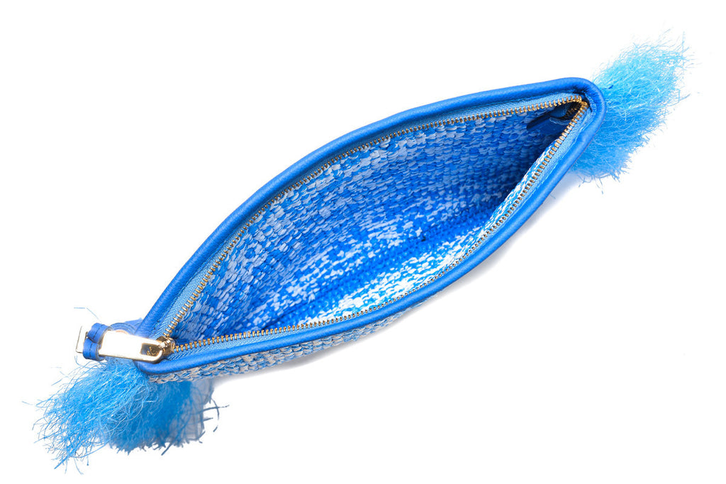 Blue Monawara Clutch