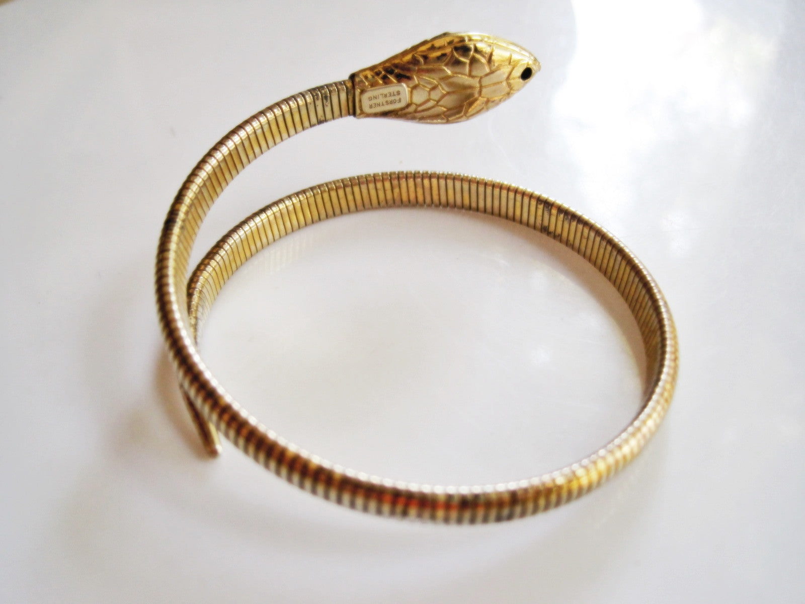 Vintage Snake Chain 925 Sterling Silver Bracelet