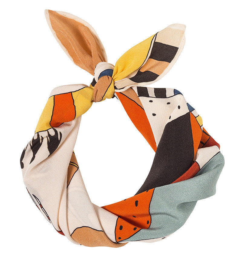 My Deformed Demon of Geometry Silk Pocket Square