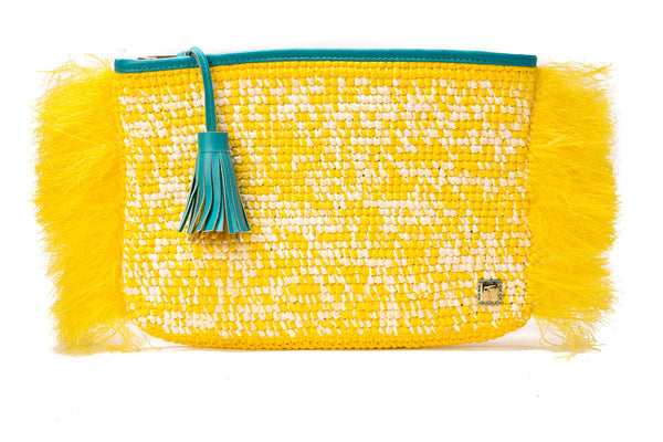 Yellow Monawara Clutch