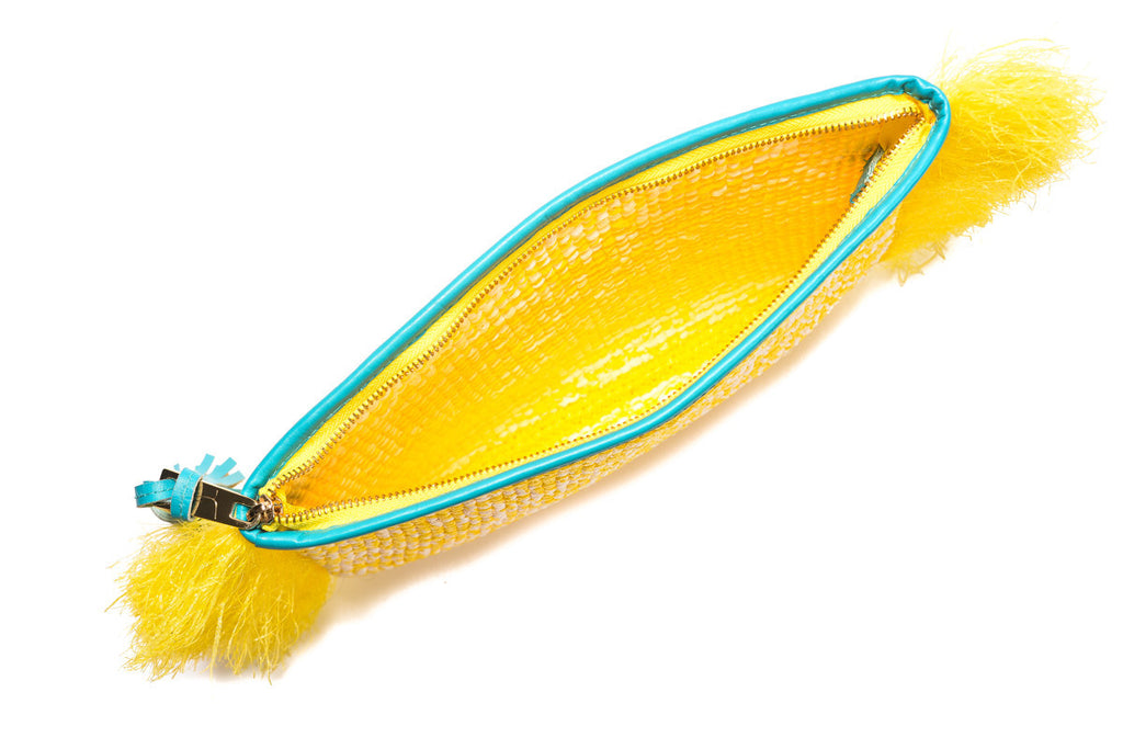 Yellow Monawara Clutch