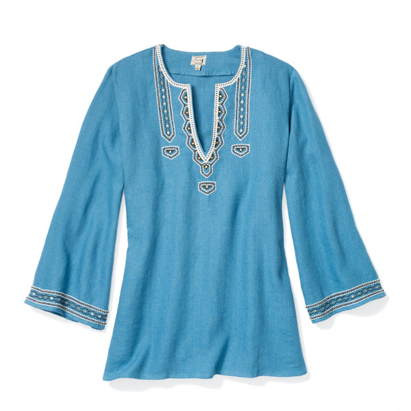 Blue Linen Tunic