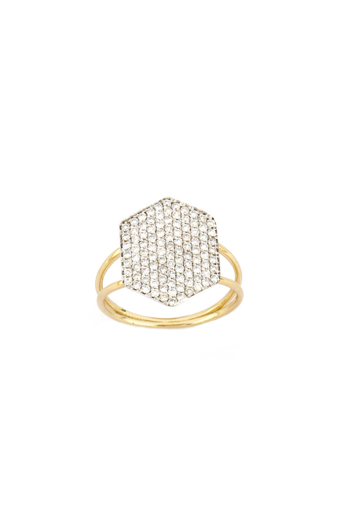Diamond Geometry Ring