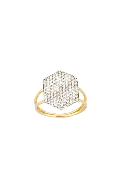 Diamond Geometry Ring