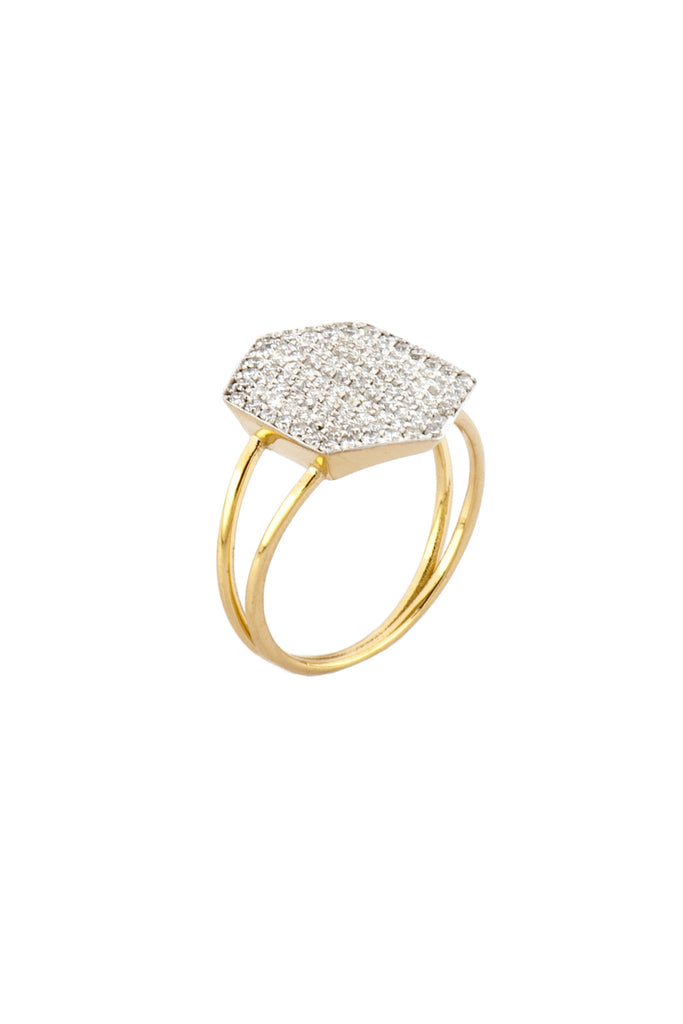 Diamond Geometry Ring