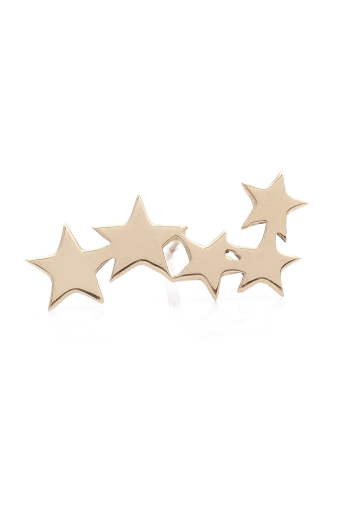 Gold 5 Star Wonder Women Earring