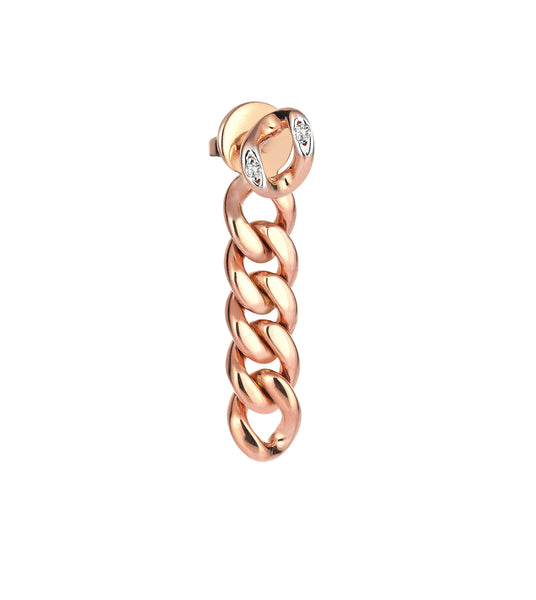 Short Gold Chain Link Earring