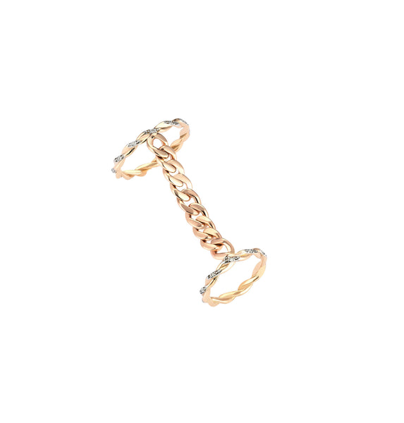 Gold Chain Link Ring