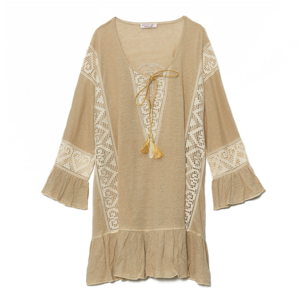 Beige Linen Tunic