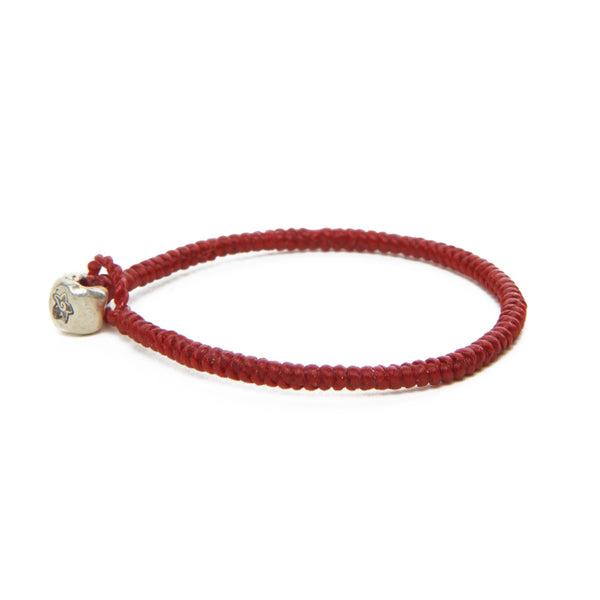 Kid's Maroon Flower Nugget Bracelet