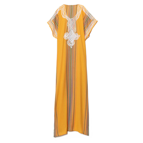 Yellow Cotton Caftan