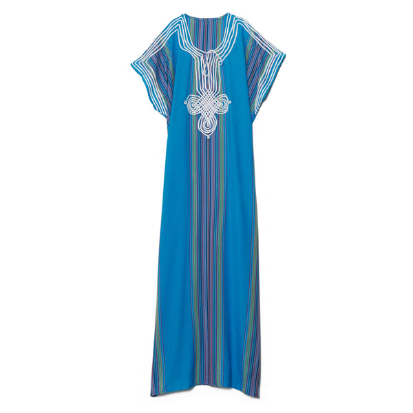 Blue Cotton Caftan