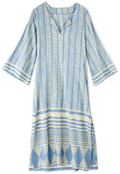 Blue Cotton Caftan