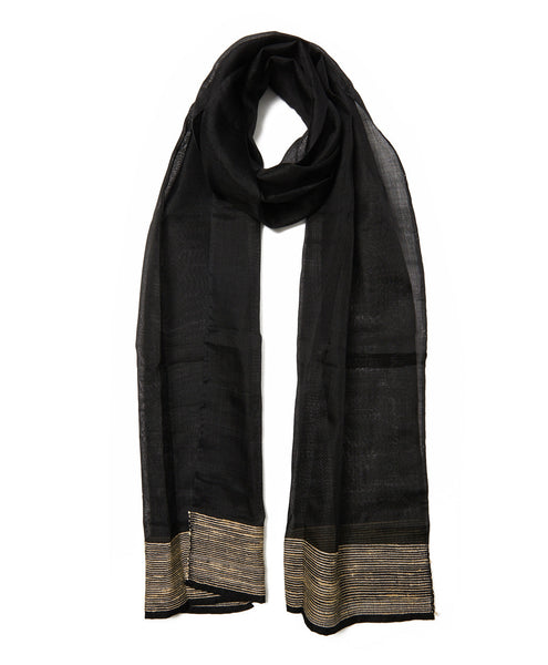 Burma Slate Silk Scarf