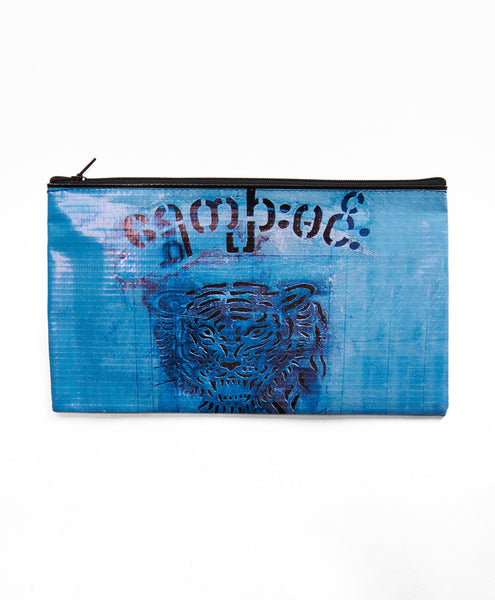 Small Blue Tiger Burma Pouch