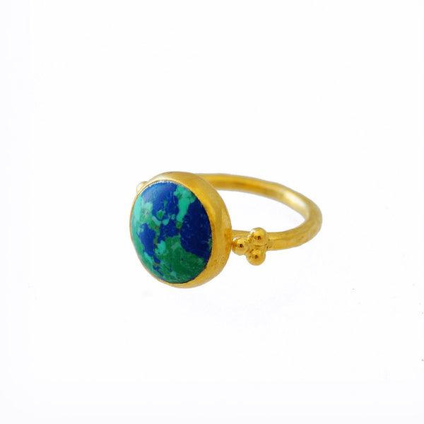 Handmade Lapis Turquoise Ring