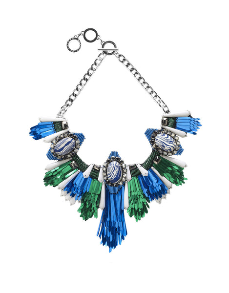 The Disco Jungle Necklace (Blue)