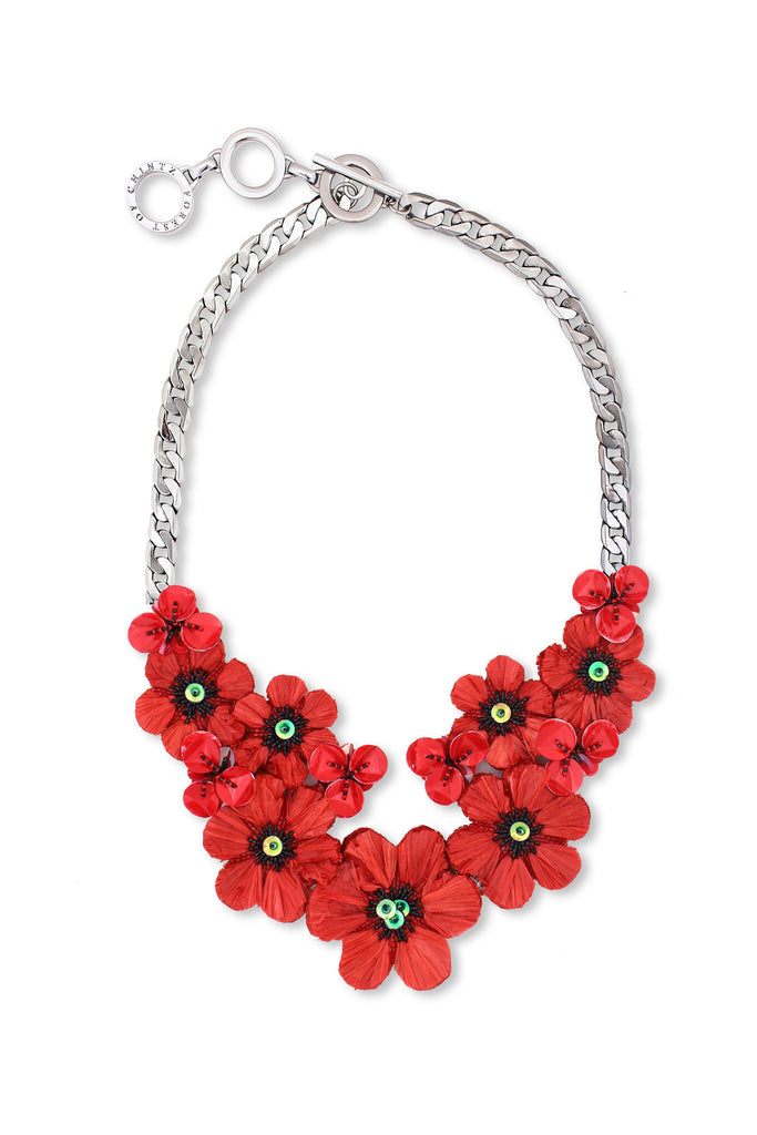 The Poppy Necklace (Red)