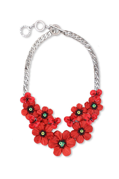 The Poppy Necklace (Red)