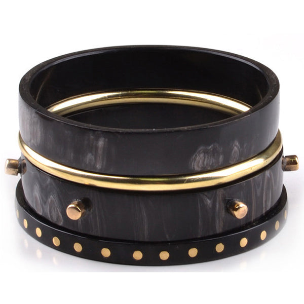 Studded Horn Bangle