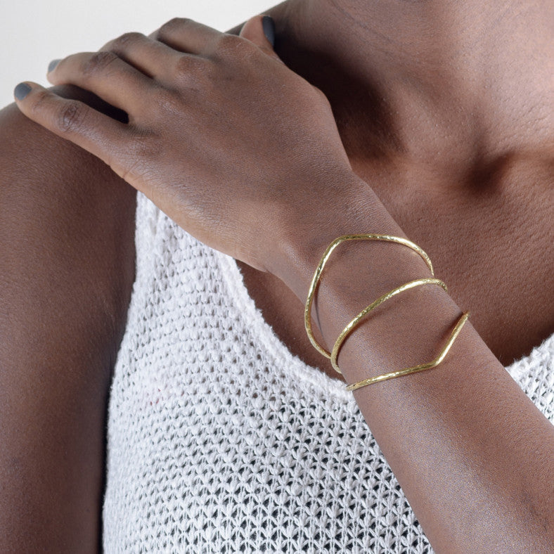Hammered Arrow Cuff
