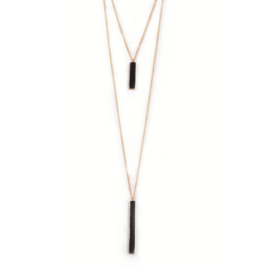 Double Horn Bar Pendant