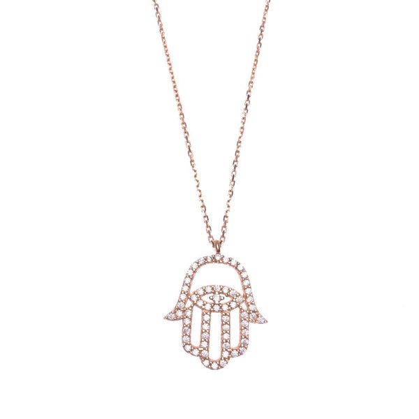 Rose Gold Hamsa Necklace