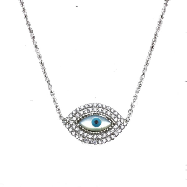 Silver Evil Eye Pendant