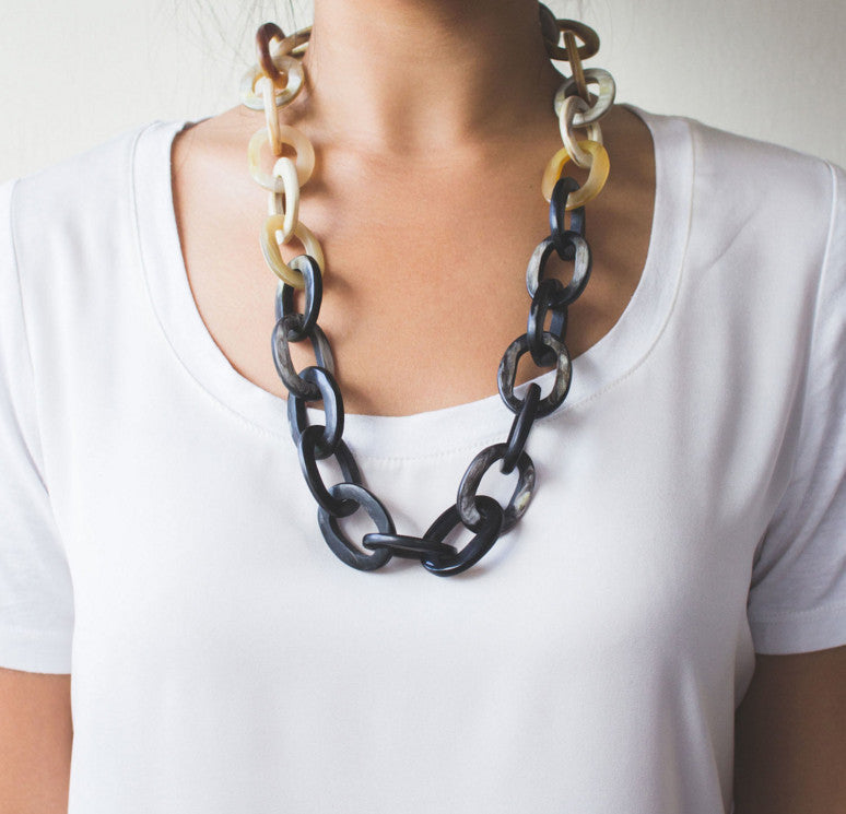 Horn Link Necklace