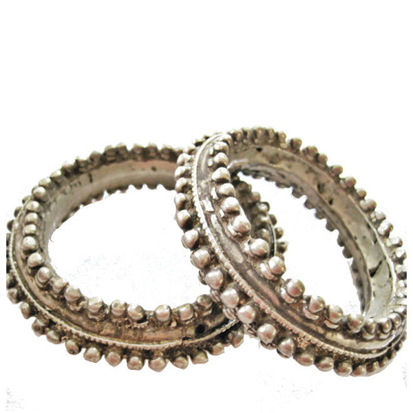 Matching Pair of Solid Metal Bedouin Bracelets