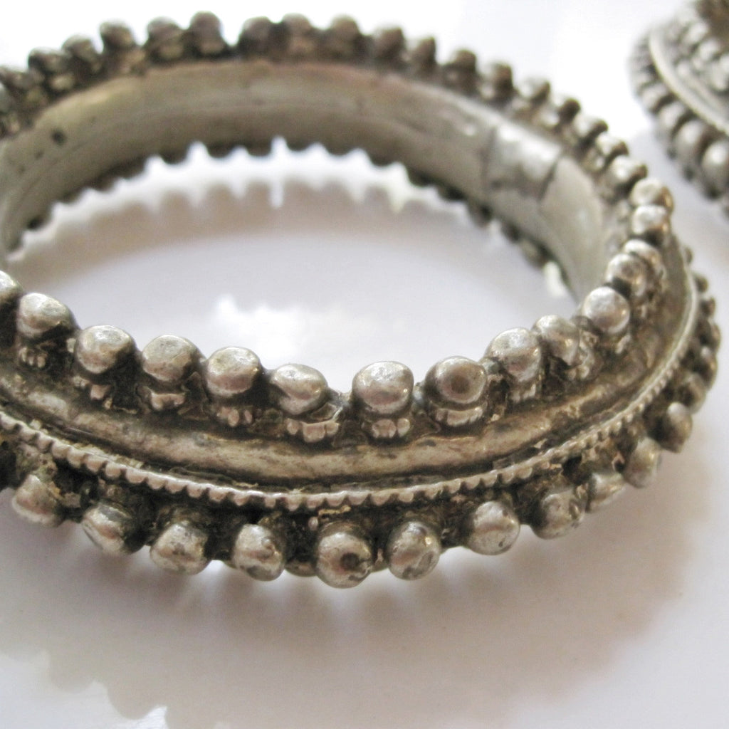 Matching Pair of Solid Metal Bedouin Bracelets