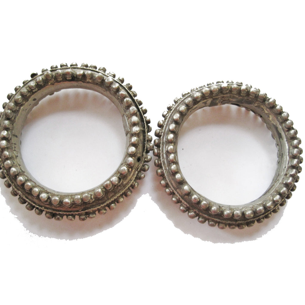 Matching Pair of Solid Metal Bedouin Bracelets