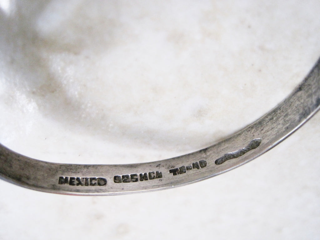 Modernist Mexican Sterling Snake Cuff