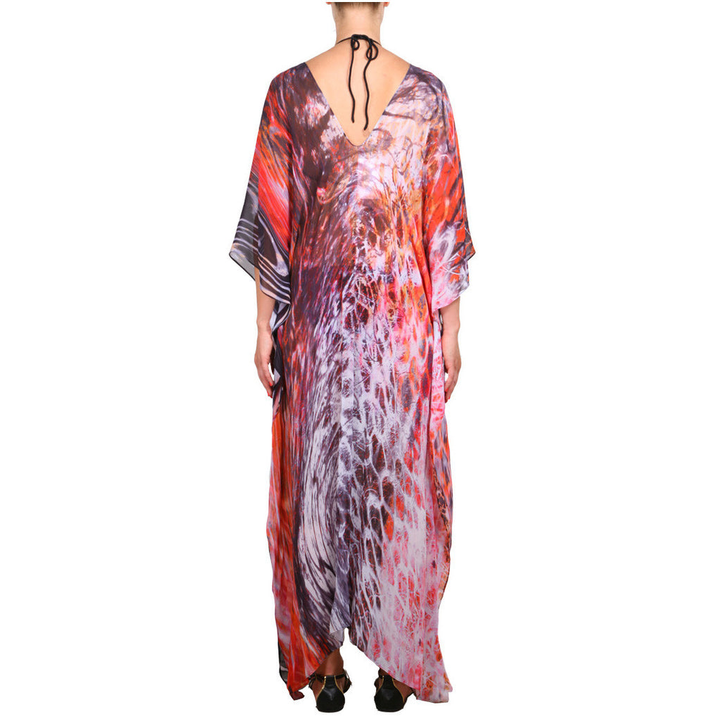 Hot Lava Slit Maxi Poncho