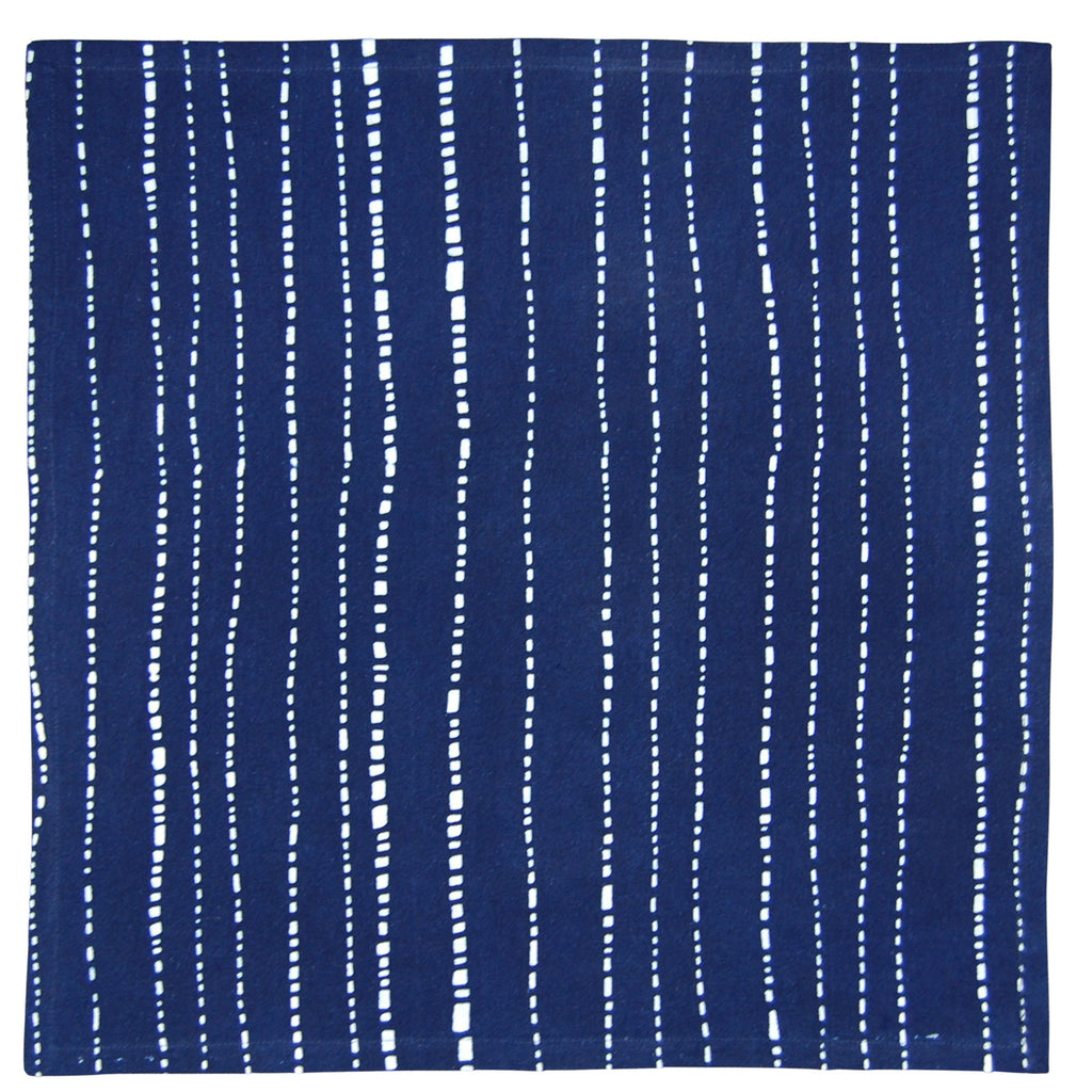 Indigo Hand-dyed Cotton Babyteeth Napkin Set