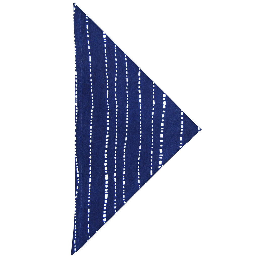 Indigo Hand-dyed Cotton Babyteeth Napkin Set