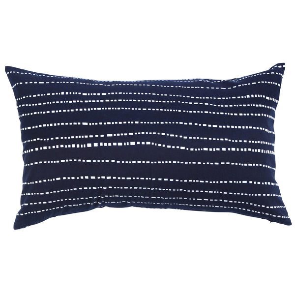 Indigo Hand-dyed Cotton Babyteeth Pillow