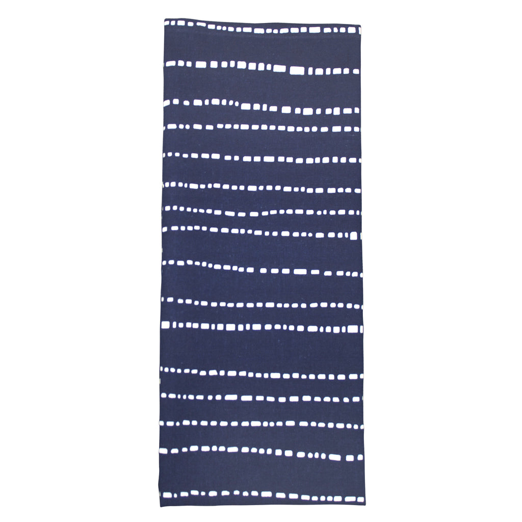 Indigo Hand-dyed Cotton Bowl and Babyteeth Tea Towel Set