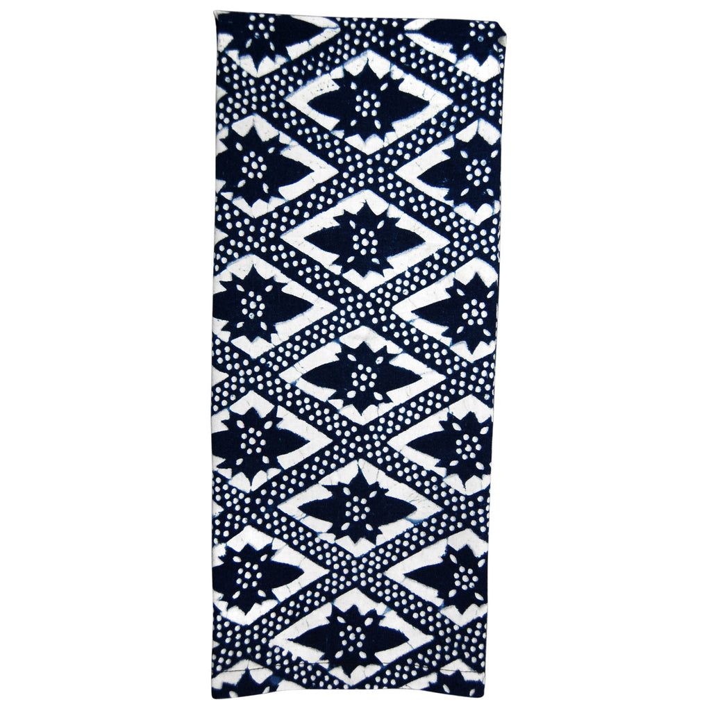 Indigo Hand-dyed Cotton On The Fence + Dot Dot Tea Towel Set