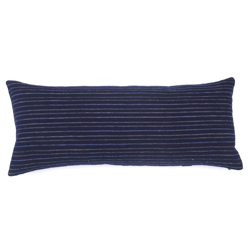 Vintage Indigo Cotton Cuff Pillow A