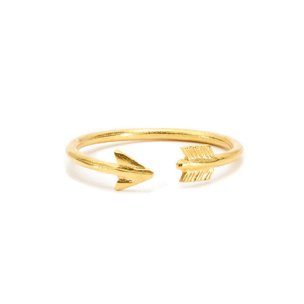 Gold Plated Tuktu II Arrow Ring