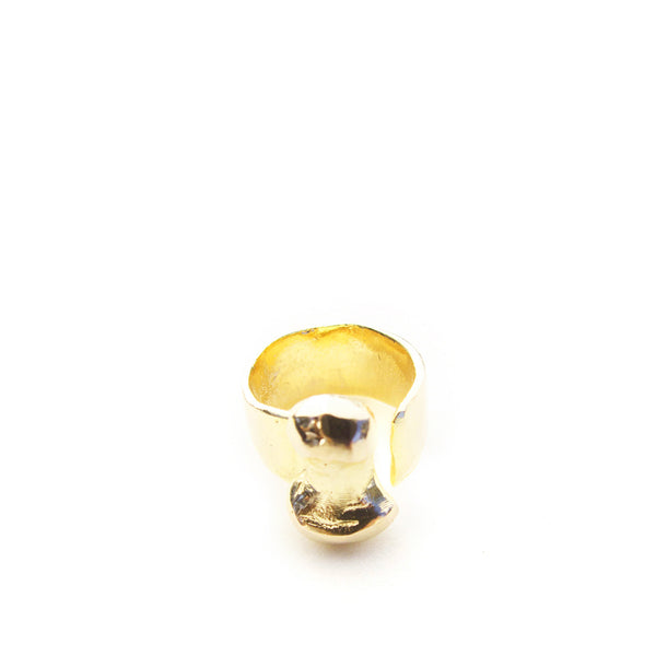 Short Gold Falange Ring