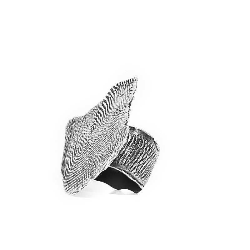 Skin Flat Silver Ring