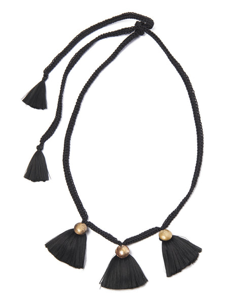 Black Buleta Trio Necklace