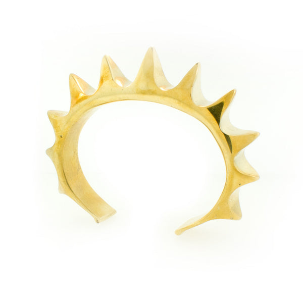 Golden Bronze Spiked Cuff