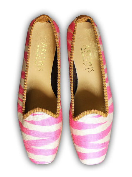 Pink Classic Silk Loafer