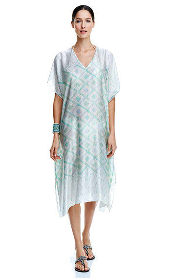Green Silk Hulya Caftan
