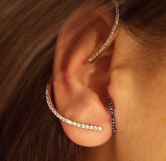 Gold Diamond Lumier Ear Cuff